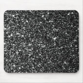 zwart glitterpatroon muismat (Voorkant)