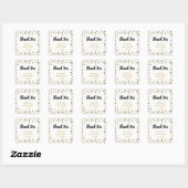 Zwart Gold Glitter - Aangepaste ventilatorlabels Vierkante Sticker (Vel)