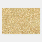 Zwart Gold Glitter Leopard Print Inpakpapier Vel (Voorkant 2)