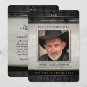 Zwart Gold hedendaags sympathie Hartelijk dank Bedankkaart (Voorkant / Achterkant)