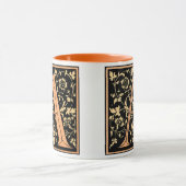  zwart & Gold Letter 'A' - Mok (Midden)