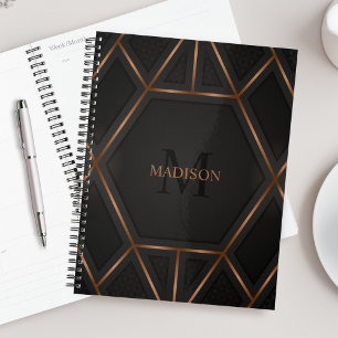 Zwart Gold Luxe Abstract minimaal Planner