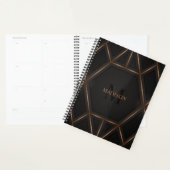 Zwart Gold Luxe Abstract minimaal Planner (Display)