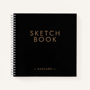 Zwart Gold-minimalistisch speciaal aangepast zakbo Notitieboek