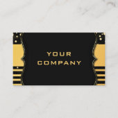 Zwart Gold Modern Professional Visitekaartje (Voorkant)