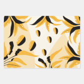 Zwart, Gold Multipattered Inpakpapier Vel (Voorkant)