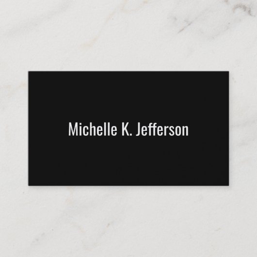 Zwart | Gold Pattern II Visitekaartje (Voorkant)