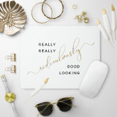 Zwart Gold-script, zeer goed kijkend prijsopgave Muismat