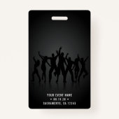 Zwart & Gold VIP - Alle toegangsconcerten Badge (Achterkant)