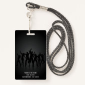 Zwart & Gold VIP - Alle toegangsconcerten Badge (Achterkant met draagriem)