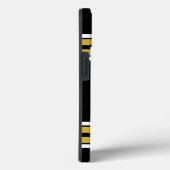 Zwart Gold White Team Jersey Case-Mate iPhone Case (Achterkant / Rechts)