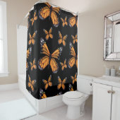 Zwart gordijn van Monarch Butterflies (In situ)