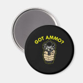 Zwart Got Ammo Pistol Magneet (Voorkant / Achterkant)