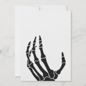 Zwart Gotisch Baby shower Kaart (Achterkant)