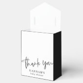 Zwart Gotisch en Moody Halloween Baby shower Bedankdoosjes (Geopend)