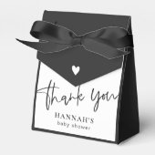 Zwart Gotisch en Moody Halloween Baby shower Bedankdoosjes (Voorkant Zijde)