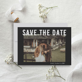 Zwart Gotisch Skelet Til Death Bruiloft Foto Save The Date
