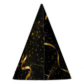 Zwart goud (12) feesthoedjes (Achterkant)