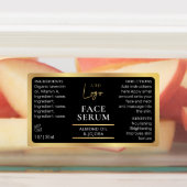 Zwart & Goud 1 OZ 30ml Kosmetische Waterdichte Fle Labels (Aangebracht)