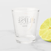 Zwart & Goud 2024 Custom State Totale Zonneverduis Shot Glas (Achterkant)