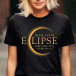 Zwart & Goud 2024 Texas Totaal Zonneverduistering  T-shirt<br><div class="desc">Introductie van ons Black & Gold 2024 Texas Total Solar Eclipse Family T-Shirt, een stijlvol en herdenkingskledingstuk voor het hele gezin. Dit shirt heeft een strak zwart stofje met glanzende gouden details en viert de hemelse gebeurtenis van de totale zonsverduistering van 2024 in Texas. Met zijn elegante ontwerp en exclusieve...</div>