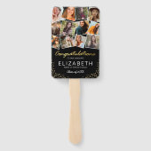 Zwart Goud 2025 Afstuderen Foto Handwaaier (Achterkant)