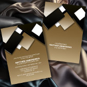 Zwart Goud 21e Cocktail Verjaardagsfeestje Kaart