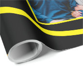 Zwart Goud 25e bruiloft Jubileum Geschenken Koppel Cadeaupapier (Rol Hoek)