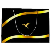 Zwart Goud 25e bruiloft Jubileum Gift Keepsake Groot Cadeauzakje (Achterkant)