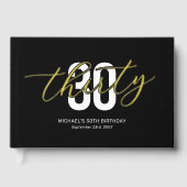 Zwart Goud 30e verjaardag Gastenboek (Voorkant)