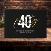 Zwart Goud 40e Verjaardag Gastenboek