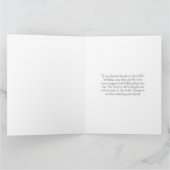 Zwart Goud 40e Verjaardag Kaart (Binnen)