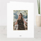 Zwart Goud 40e Verjaardag Kaart (Achterkant)