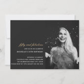 Zwart Goud 50 en Fabulous Art Deco Foto 50e Kaart (Voorkant)