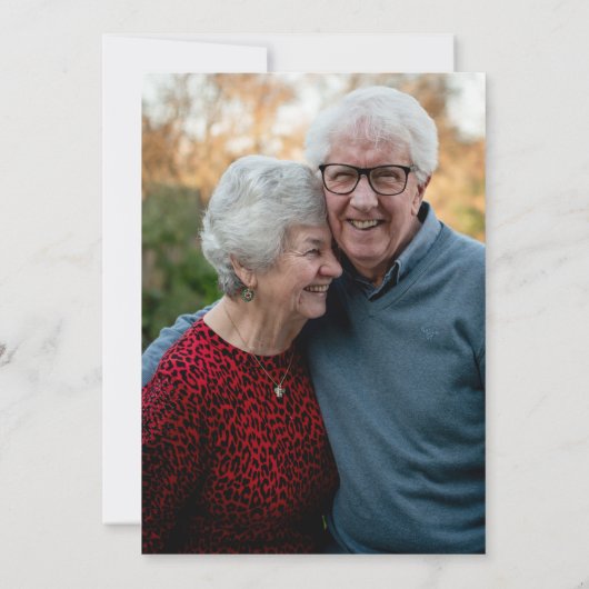 Zwart Goud 50e Jubileum Foto Kaart (Achterkant)