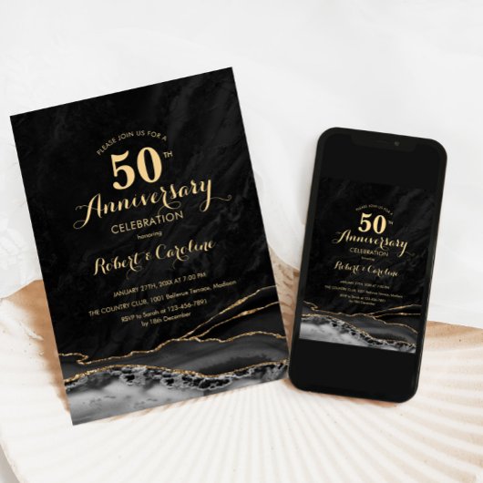 Zwart Goud 50e Jubileum Kaart