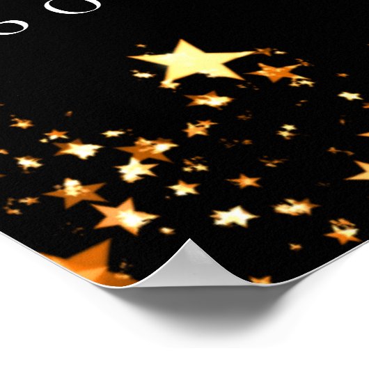 Zwart goud 60e foto verjaardagsfeestje welkom poster (Hoek)