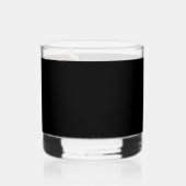 Zwart & Goud 60e Verjaardag Elegant Cocktail Party Whisky Glas (Achterkant)