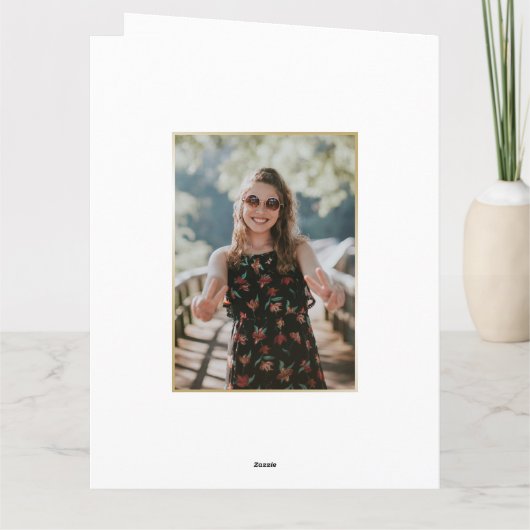 Zwart Goud 60e Verjaardag Kaart (Achterkant)