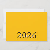 Zwart & Goud 6 Foto Filmstrip Afstuderen Collage Kaart (Achterkant)