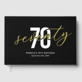 Zwart Goud 70e Verjaardag Gastenboek (Voorkant)