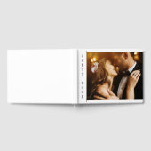 Zwart & Goud | Aangepaste foto bruiloft Gastenboek (Volledig)