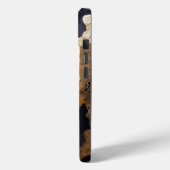 Zwart Goud Abstract Marmeren Monogram Initialen Case-Mate iPhone Case (Achterkant / Links)