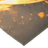 Zwart Goud Abstracte Draaikolk Moderne Maan Tafelkleed (Gekanteld)
