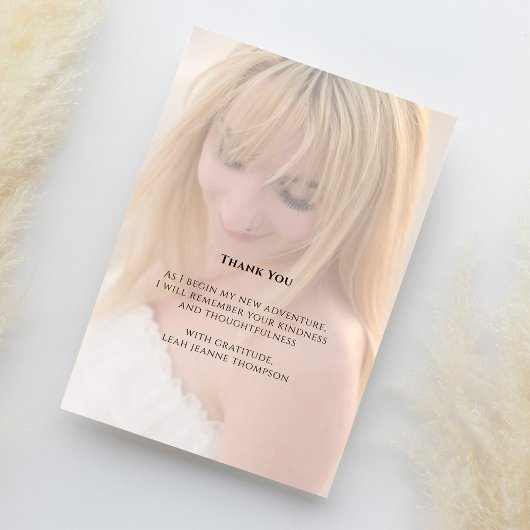 Zwart Goud Afstuderen Foto Bedankt Custom