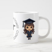 Zwart Goud Afstuderen Mok (Rechts)