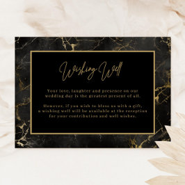 Zwart Goud Agaat Wishing Well Behuizing Kaart