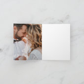 Zwart Goud Alcohol Ink foto Bruiloft Uitnodiging (Binnen)