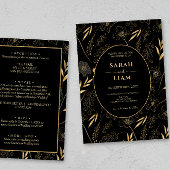 Zwart & Goud Anemone Wildflower Alles In Een Bruil Kaart