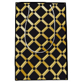 Zwart & Goud Arabesque Gift Bag Medium Cadeauzakje (Voorkant)